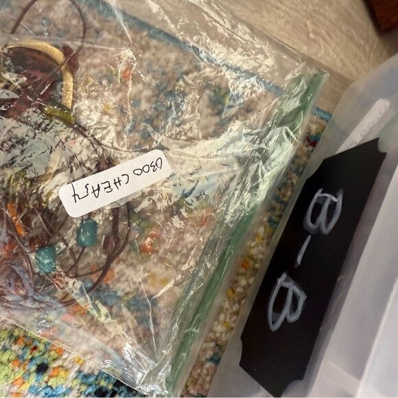 Chicos Signed Tribal Enamel Pendant Necklace Boho Statement Retired - Picture 8 of 8